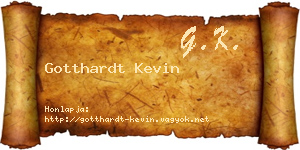 Gotthardt Kevin névjegykártya